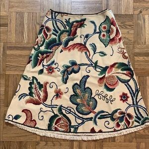 Anthropologie woven midi skirt Corey Lynn Calter